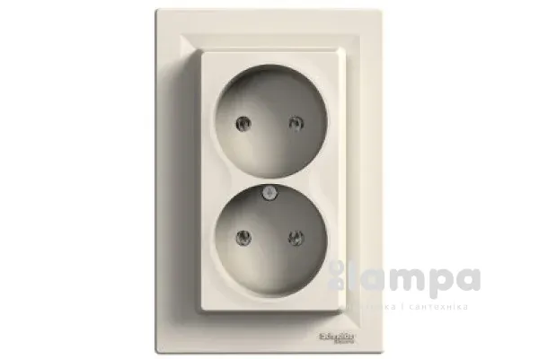 Schneider Electric Asfora крем розетка 2- на (EPH9700123)