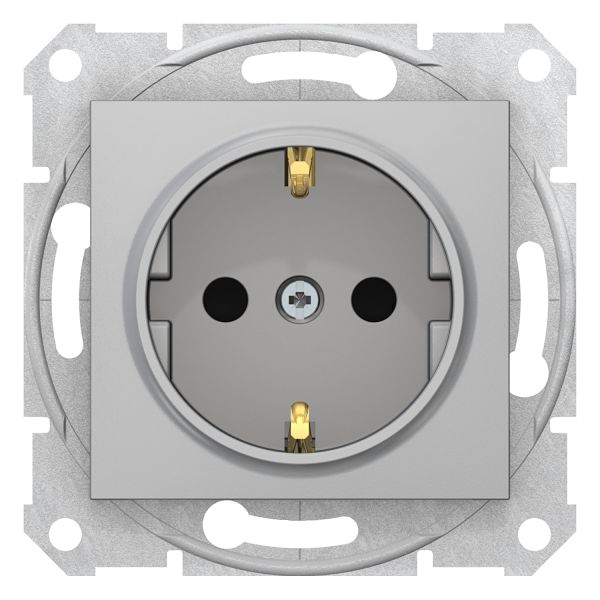 Розетка_SCHNEIDER_Sedna SDN3000160_с з/к с штор.алюм.