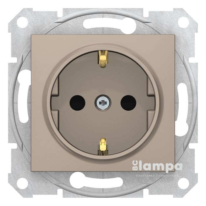 Розетка_SCHNEIDER_Sedna SDN3000168_с з/к с штор.титан
