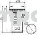 Арматура светосигнальная AD22-22DS белая  220V  plastic (s009026)