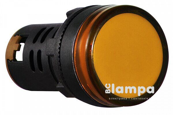 Арматура светосигнальная AD22-22DS желтая 220V plastic (s009024)