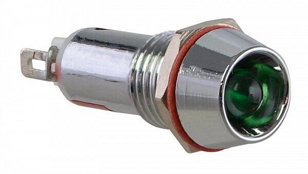 Арматура светосигнальная AD22C-Ø10 зеленая 220V АСКО металл/пайка (0140030123)