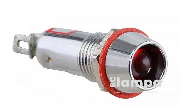 Арматура светосигнальная AD22C-Ø 8 красная 220V АСКО металл/пайка (0140030105)