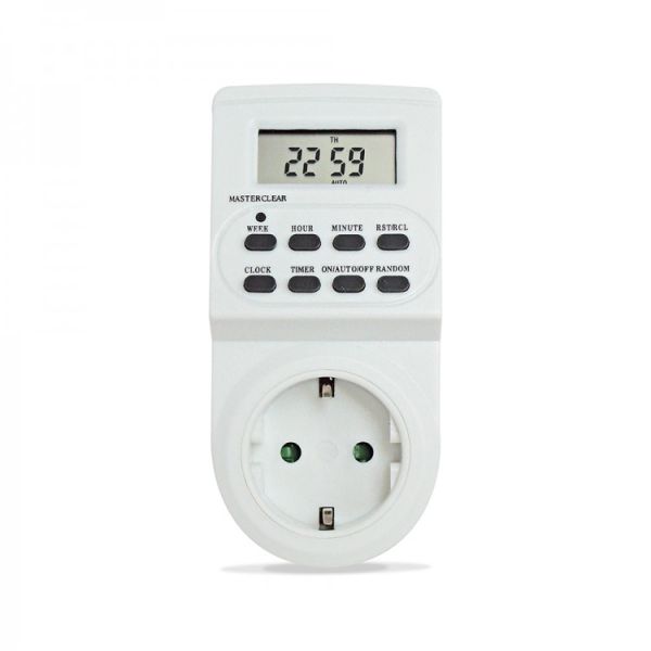 Таймер - розетка FERON тижнева електронна 3500W/16A (TM22/61925)