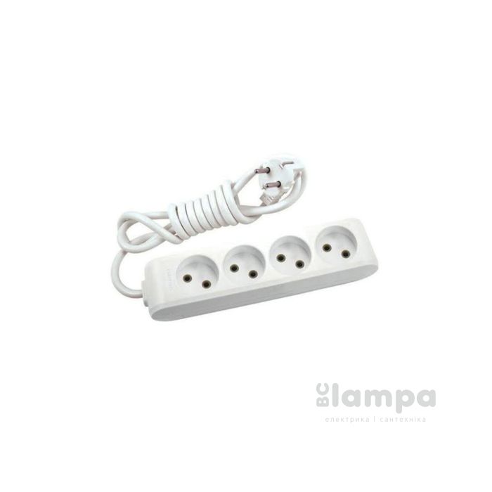 Подовжувач 4гн.  3м  без з/к+ шторки сірий X- tendia (B02432GR-UA) Panasonic
