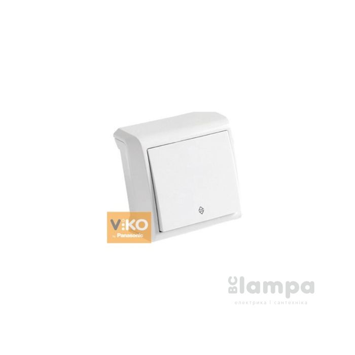 Вимикач 1 кл. Білий прохідний зовнішній VIKO VERA (90681004)