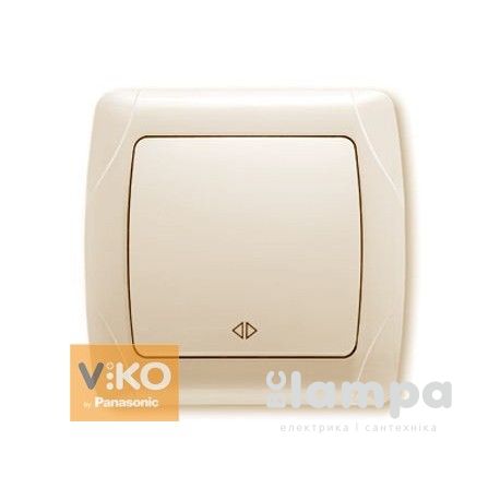 Выключатель крем 1- кл. "#" реверсивний VIKO CARMEN (90562031)