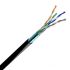 Kабель Ethernet FTP 4×2×0.51 cat.5e ЗЗКМ мідний чорний вуличний